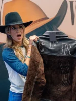 Canadian Finals Rodeo Lainey Wilson Suede Jacket 2025 - Image 2