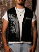 Stone Cold 3:16 Black Leather Vest WWE 2026