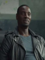 Omar Sy Lupin S03 Black Leather Jacket