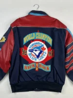 MLB World Series Toronto Blue Jays Leather Twill Jacket - Image 2