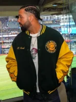 Drake Don Bosco Eagles Green Yellow Varsity Jacket