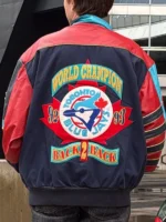 MLB World Series Toronto Blue Jays Leather Twill Jacket