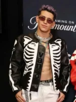 MTV Music Awards Lenny Tavárez Skeleton Leather Jacket