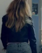 Madison MacIsaac Elevator Game Leather Jacket