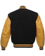 Men’s Letterman Black and Yellow Varsity Jacket