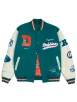 Miami Dolphins x GOLF WANG Letterman Wool Varsity Jacket