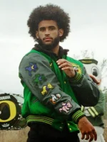 Dante Moore Grateful Ducks Lettermen Varsity Jacket