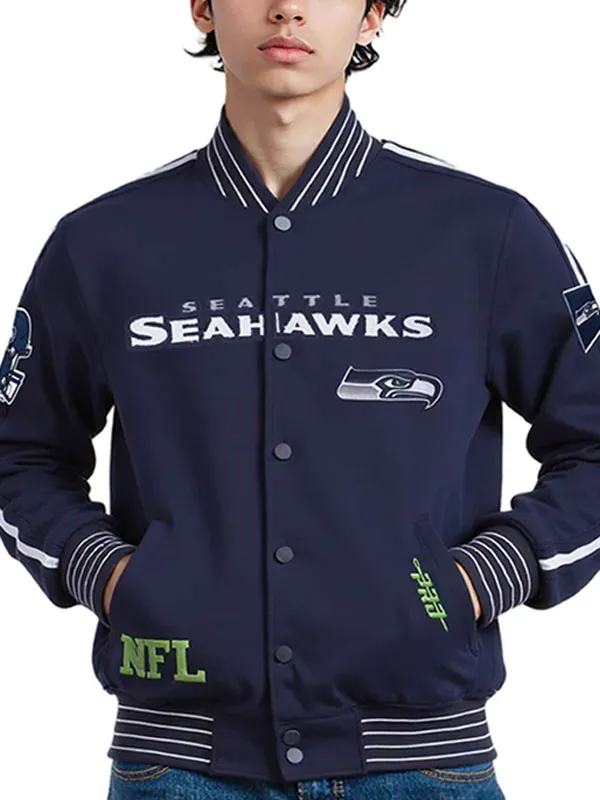 Seattle Seahawks 2026 Blue Varsity Jacket Seattle Seahawks 2026 Blue Varsity Jacket