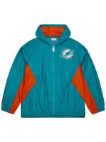 NFL Aqua Miami Dolphins Playmaker Windbreaker Jacket