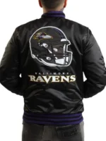 NFL Baltimore Ravens Unisex Black Varsity Jacket