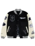 NFL Las Vegas Raiders Black Letterman Varsity Jacket