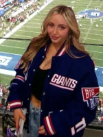 Madyson Eisen New York Giants Wool Varsity Jacket - Image 2