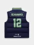 Seattle Seahawks Blue Puffer Vest 2026