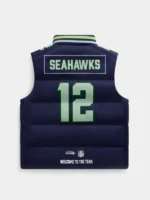 Seattle Seahawks Blue Puffer Vest 2026