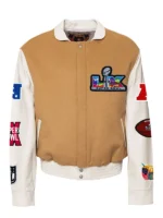 Super Bowl LX 2026 Wool & Leather Varsity Jacket - Image 7