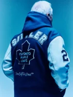 Darryl Sittler Toronto Maple Leafs Blue Varsity Jacket - Image 3