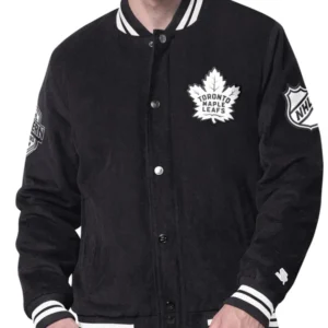 Toronto Maple Leafs 2025–26 Black Varsity Jacket