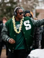 Nathan Carter Spartan Walk Wool Varsity Jacket