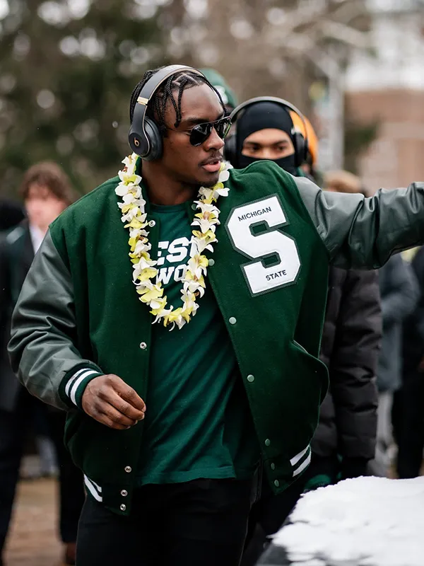 Nathan Carter Spartan Walk Wool Varsity Jacket