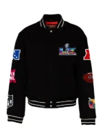 Super Bowl LX 2026 Wool & Leather Varsity Jacket
