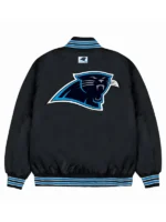 NFL Team Carolina Panthers Black Varsity Jacket