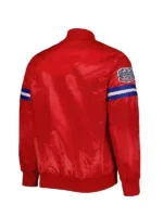 New York Giants Enisa Nikaj Satin Varsity Jacket - Image 3