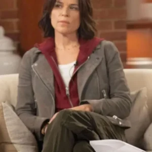 Scream 7 Neve Campbell Grey Suede Jacket