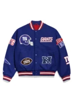 Madyson Eisen New York Giants Wool Varsity Jacket - Image 3