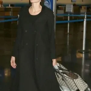 Angelina Jolie Wool Trench Coat