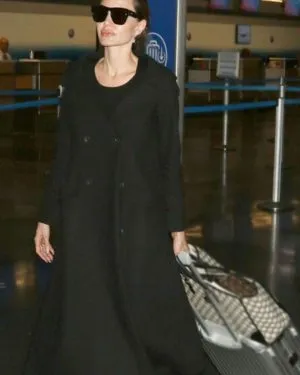 Angelina Jolie Wool Trench Coat Angelina Jolie Wool Trench Coat
