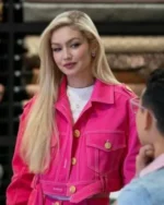Next In Fashion Gigi Hadid Pink Jacket – Trendy Designer Outerwear