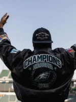 Super Bowl LIX Philadelphia Eagles Bubba Collins Leather Jacket