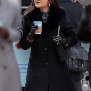 Annie Gonzalez Relationship Goals Black Wool Coat