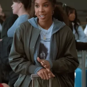 Kelly Rowland Relationship Goals Green Jacket