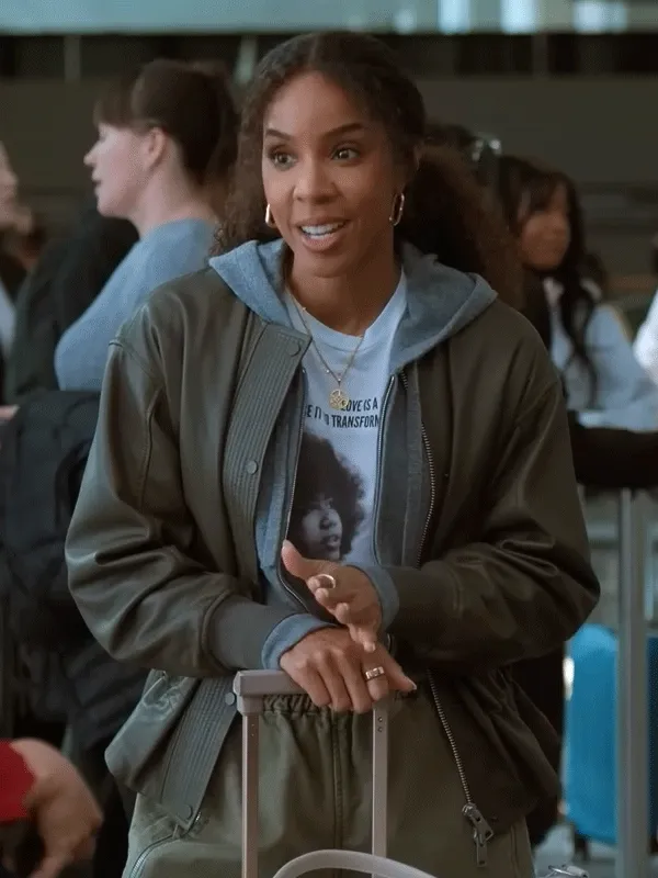 Kelly Rowland Relationship Goals Green Jacket Kelly Rowland Relationship Goals Green Jacket