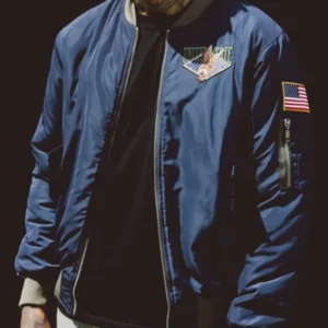 Resident Evil 4 Leon Kennedy Blue Bomber Jacket