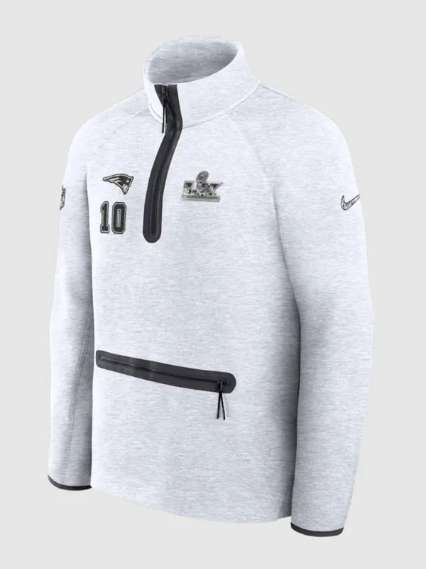 Drake Maye Patriots SBLX 2026 Tech Fleece Jacket