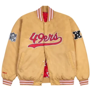 San Francisco 49ers x Golf Wang Satin Varsity Jacket