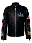 Super Bowl LX 2026 Unisex Black Leather Jacket