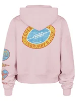 Super Bowl LX 2026 Pink Cropped Hoodie