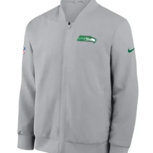 Seattle Seahawks 2026 Grey Rivalries Bomber Jacket