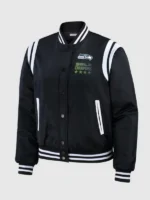 Seattle Seahawks Super Bowl LX Black Bomber Jacket