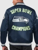 Seattle Seahawks Two-Time Champions Satin Jacket