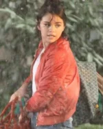 Selena Gomez Rainy Day In New York Bomber Jacket