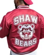 Shaw Bears Satin Bomber Jacket