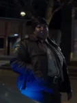 Denitra Isler Signing Tony Raymond Brown Leather Jacket