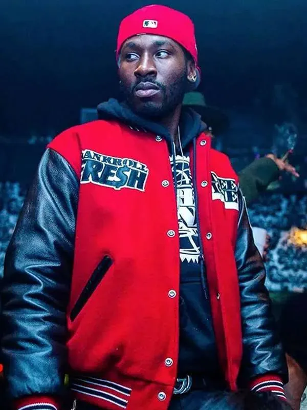 Street Money Bankroll Fresh Wool Varsity Jacket