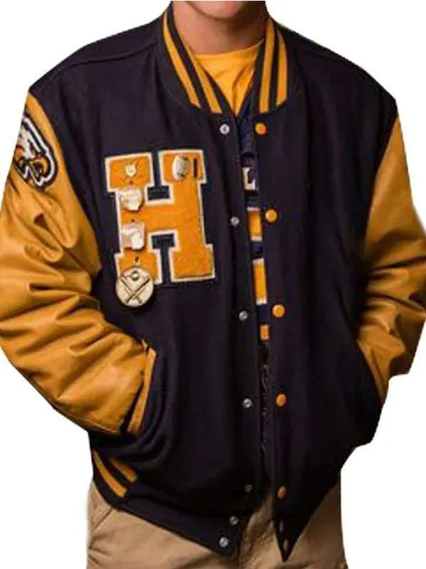Men’s Letterman Black and Yellow Varsity Jacket Men’s Letterman Black and Yellow Varsity Jacket