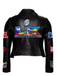 Super Bowl LX 2026 Women’s Moto Leather Jacket
