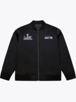 Seahawks Super Bowl LX Black Bomber Jacket